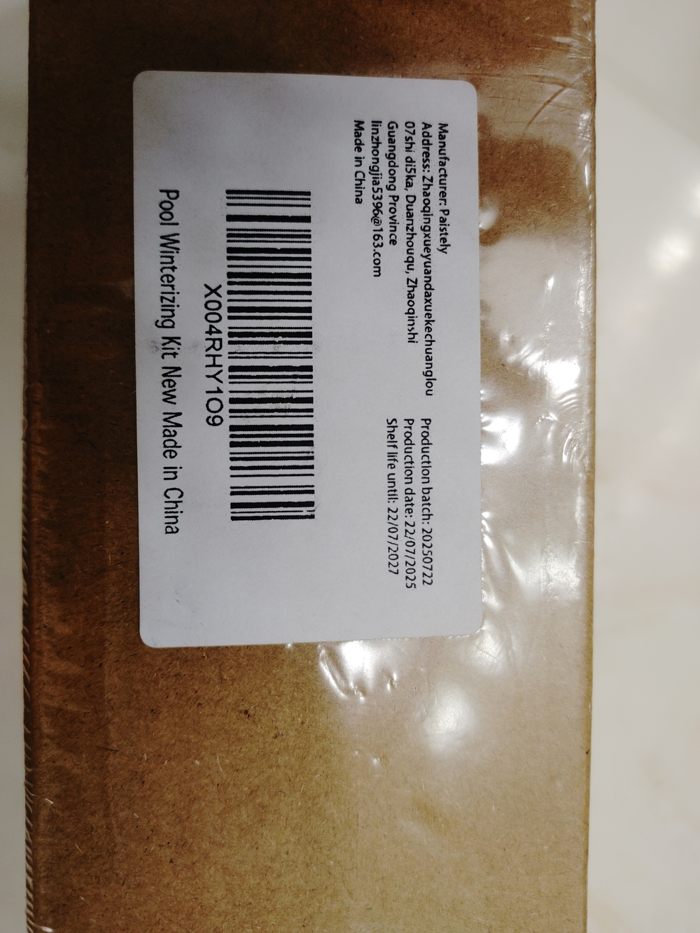 Pool Winterizing Kit - Brown Box